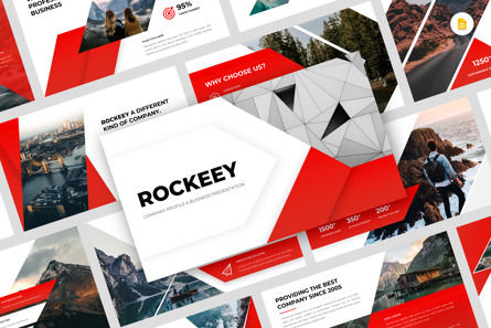 Rockeey - Company Profile Business Google Slide, Googleスライドのテーマ, 13830, ビジネス — PoweredTemplate.com