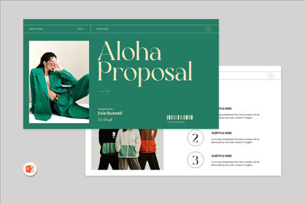 Brand Proposal Presentation Template, Modello PowerPoint, 13833, Lavoro — PoweredTemplate.com