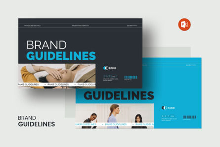 Brand Guidelines PowerPoint Template, Modelo do PowerPoint, 13835, Negócios — PoweredTemplate.com
