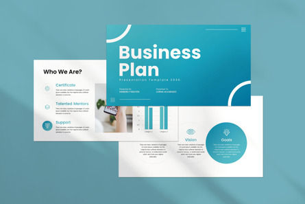 Business Plan Google Slides Presentation Template, Slide 2, 13838, Concetti del Lavoro — PoweredTemplate.com
