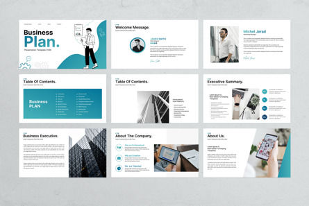 Business Plan PowerPoint Presentation Template, Deslizar 5, 13840, Negócios — PoweredTemplate.com