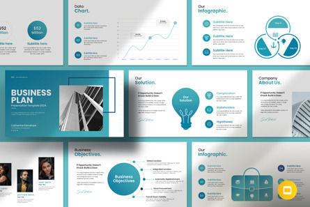 Business Plan Google Slides Presentation Template, Tema de Google Slides, 13841, Conceptos de negocio — PoweredTemplate.com
