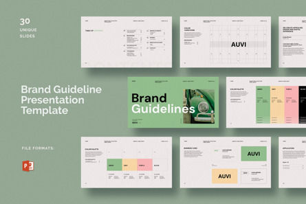 Brand Guidelines Presentation, Slide 13, 13860, Bisnis — PoweredTemplate.com