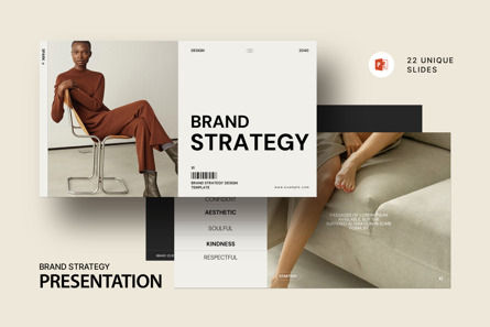 Brand Strategy PowerPoint Template, Modello PowerPoint, 13862, Lavoro — PoweredTemplate.com
