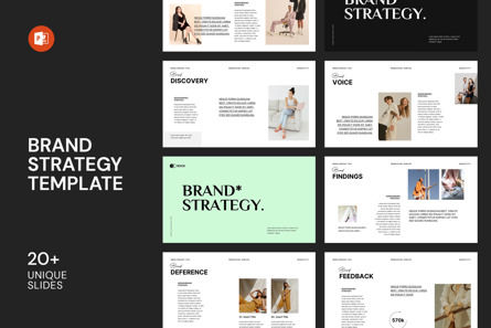 Brand Strategy PowerPoint Template, PowerPoint Template, 13870, Business — PoweredTemplate.com