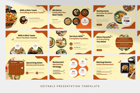 Asian Restaurant - PowerPoint Template, Deslizar 3, 13875, Negócios — PoweredTemplate.com