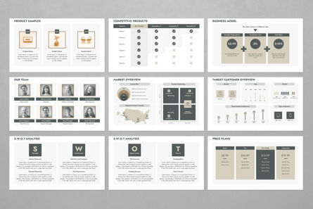 Elevator Pitch Deck PowerPoint Presentation Template, Deslizar 3, 13876, Negócios — PoweredTemplate.com