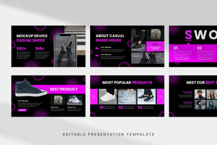 Casual Shoes Brand - PowerPoint Template, Slide 2, 13881, Bisnis — PoweredTemplate.com