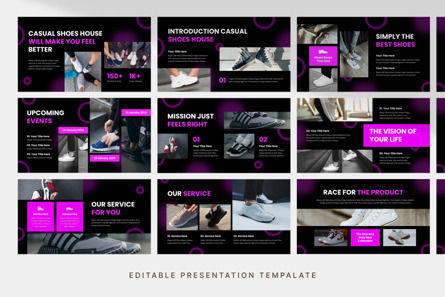 Casual Shoes Brand - PowerPoint Template, Diapositive 3, 13881, Business — PoweredTemplate.com