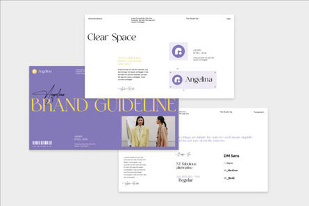 Angelina Brand Guideline Presentation, Diapositive 2, 13883, Business — PoweredTemplate.com