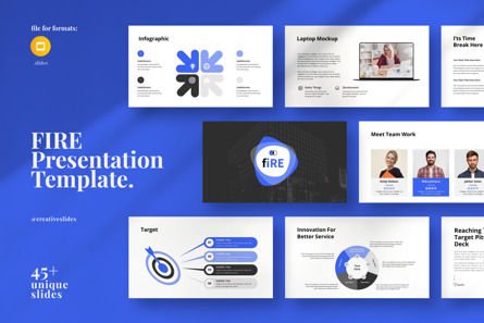 Fire Google Slides Presentation Template, Theme Google Slides, 13885, Business — PoweredTemplate.com