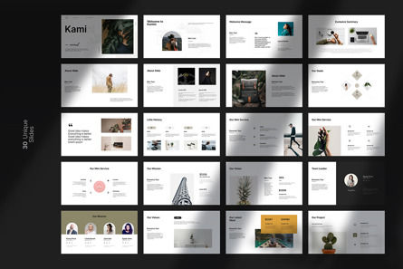 Kamini Minimal Powerpoint Presentation, Diapositive 10, 13890, Business — PoweredTemplate.com