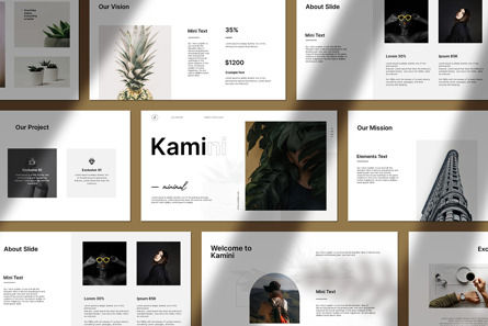 Kamini Minimal Powerpoint Presentation, Diapositive 6, 13890, Business — PoweredTemplate.com