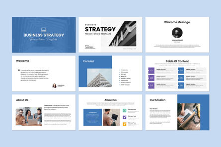 Business Strategy PowerPoint Template, Deslizar 2, 13891, Negócios — PoweredTemplate.com