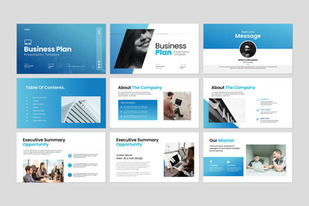Business Plan PowerPoint Template, スライド 2, 13897, ビジネス — PoweredTemplate.com