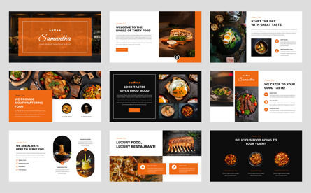 Samantha - Food Beverages Google Slide, Diapositive 2, 13900, Food & Beverage — PoweredTemplate.com