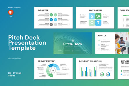 Pitch Deck PowerPoint Template, PowerPoint Template, 13903, Business — PoweredTemplate.com