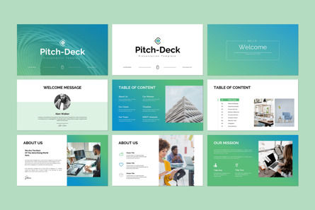 Pitch Deck PowerPoint Template, Slide 2, 13903, Business — PoweredTemplate.com