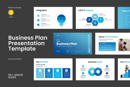 Business Plan Google Slides Template, Theme Google Slides, 13904, Business — PoweredTemplate.com