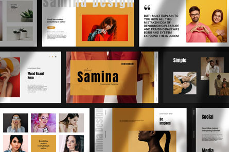 Samina Minimal Powerpoint Presentation, Deslizar 5, 13905, Negócios — PoweredTemplate.com
