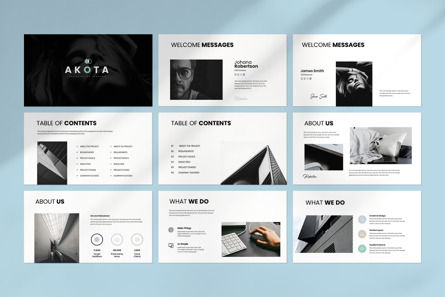 Akota Google Slides Template, Diapositive 5, 13908, Business — PoweredTemplate.com