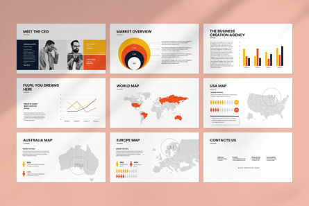 Look PowerPoint Presentation Template, Slide 5, 13909, Business — PoweredTemplate.com