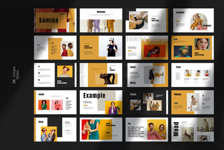 Samina Minimal Googleslide Presentation, Diapositive 9, 13912, Business — PoweredTemplate.com
