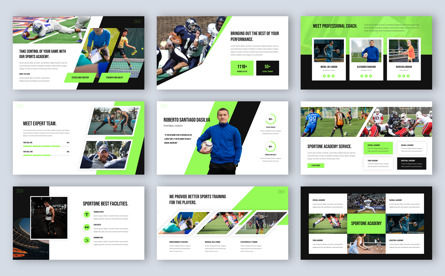 Sportone - Sports Academy Google Slide Template, 幻灯片 3, 13913, 运动的 — PoweredTemplate.com