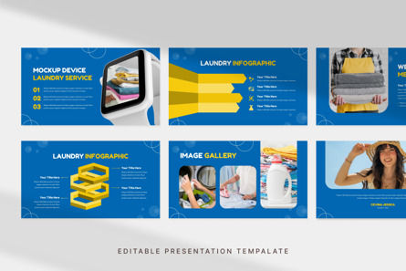 Laundry Service - PowerPoint Template, Diapositiva 2, 13914, Negocios — PoweredTemplate.com