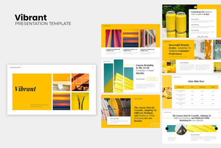 Vibrant Creative Business Agency Presentation Powerpoint Template, 幻灯片 3, 13919, Art & Entertainment — PoweredTemplate.com