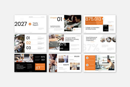 Yearly Report Annual Statistic Presentation Keynote Template, Diapositiva 6, 13920, Negocios — PoweredTemplate.com