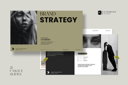 Brand Strategy Presentation Template, PowerPoint模板, 13921, 商业 — PoweredTemplate.com