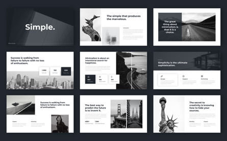 Simple - Minimal Google Slide Template, Diapositive 2, 13922, Business — PoweredTemplate.com