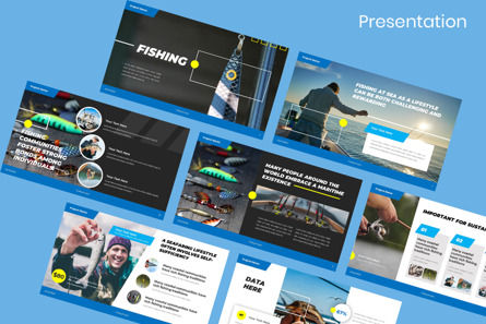 Fishing Community Presentation Google Slides Template, Google Slides Thema, 13924, Tiere und Haustiere — PoweredTemplate.com
