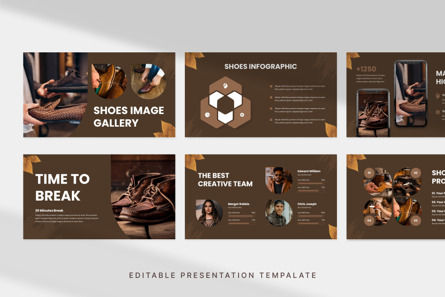 Shoes Factory - PowerPoint Template, Diapositiva 2, 13934, Negocios — PoweredTemplate.com