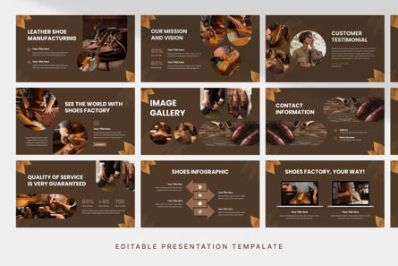 Shoes Factory - PowerPoint Template, Diapositiva 3, 13934, Negocios — PoweredTemplate.com