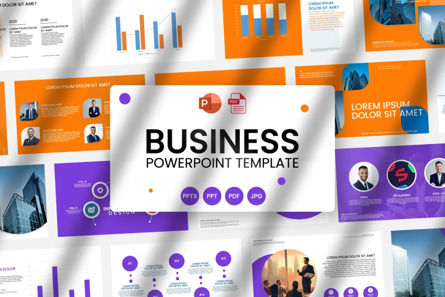 Business Templates PowerPoint Presentation V2, Templat PowerPoint, 13938, Bisnis — PoweredTemplate.com