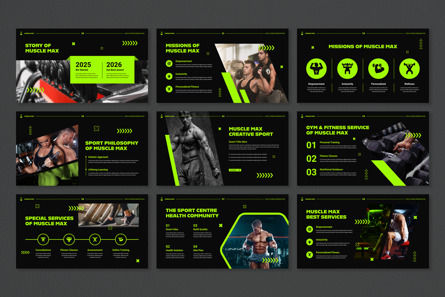 Gym Fitness Presentation Template, Diapositive 3, 13940, Business — PoweredTemplate.com