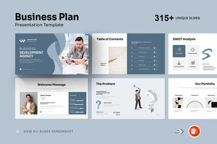 Business Plan PowerPoint Presentation Template, PowerPoint模板, 13941, 商业 — PoweredTemplate.com