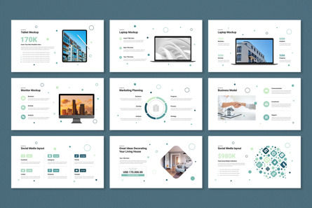 Real Estate Presentation Template, Diapositiva 9, 13942, Negocios — PoweredTemplate.com