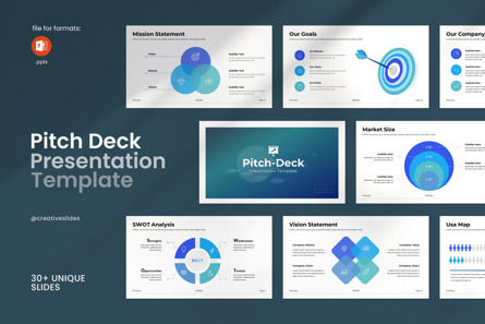 Pitch Deck PowerPoint Template, PowerPoint Template, 13950, Business — PoweredTemplate.com