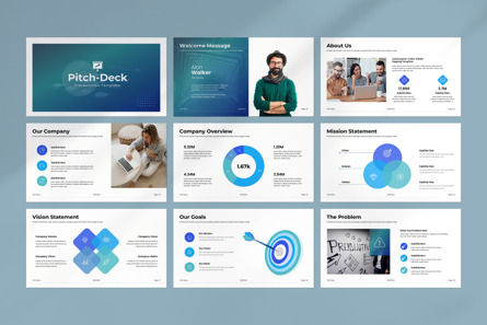 Pitch Deck PowerPoint Template, Slide 2, 13950, Business — PoweredTemplate.com