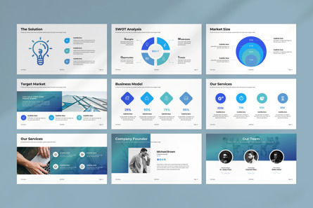 Pitch Deck PowerPoint Template, Slide 3, 13950, Business — PoweredTemplate.com