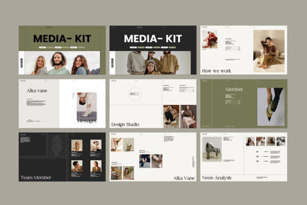 Social Media Kit Presentation Template, Dia 2, 13954, Bedrijf — PoweredTemplate.com