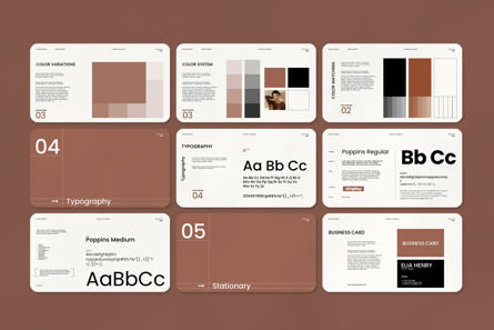 Brand Guideline Presentation Template, Diapositiva 3, 13959, Negocios — PoweredTemplate.com