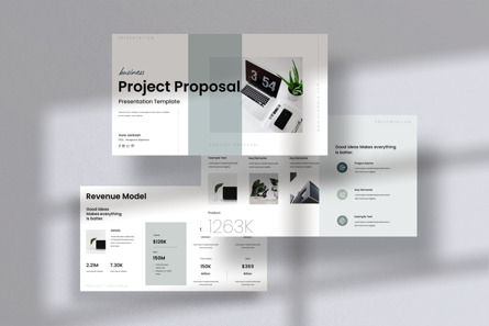 Business Project Proposal Google Slide Template, スライド 2, 13961, ビジネス — PoweredTemplate.com
