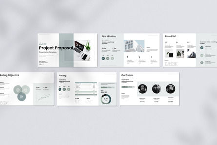 Business Project Proposal Google Slide Template, 幻灯片 3, 13961, 商业 — PoweredTemplate.com