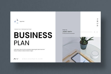 Business Plan Presentation Template, Diapositiva 5, 13962, Negocios — PoweredTemplate.com