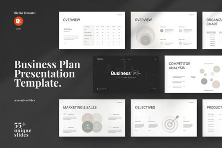 Business Plan PowerPoint Template, PowerPoint-sjabloon, 13963, Bedrijf — PoweredTemplate.com