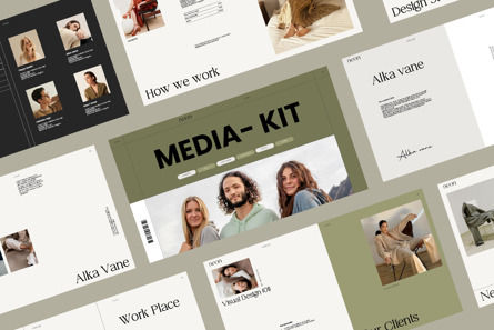 Social Media Kit Presentation, Google Slides Theme, 13966, Business — PoweredTemplate.com